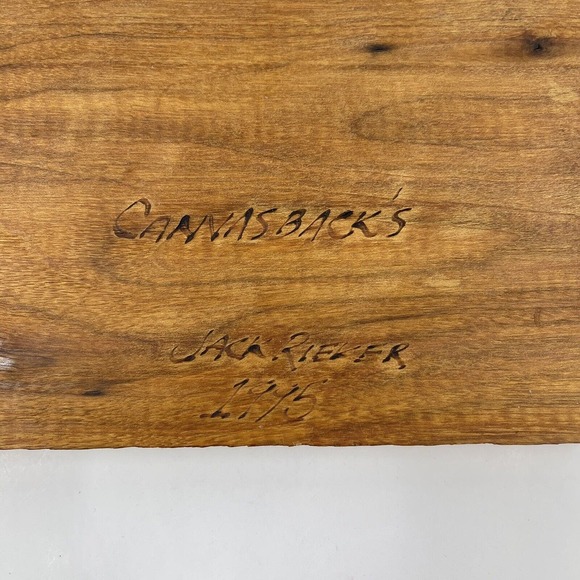 Hand Carved Wood Canvasback Duck Mallard Plaque 14" x 6" Signed & Dated - Picture 4 of 5